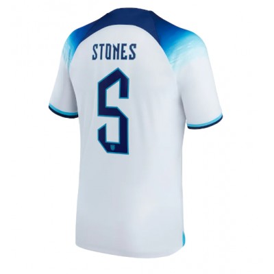 Pánský Fotbalový dres Anglie John Stones #5 MS 2022 Domácí Krátký Rukáv